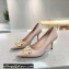 Valentino Heel 8cm Crystal VLogo Signature Calfskin Pumps Nude