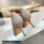 Valentino Heel 8cm Crystal VLogo Signature Calfskin Pumps Nude