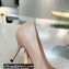 Valentino Heel 8cm Crystal VLogo Signature Calfskin Pumps Nude
