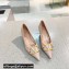 Valentino Heel 4cm Crystal VLogo Signature Calfskin Pumps Nude