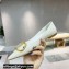 Valentino Crystal VLogo Signature Calfskin Ballet Flats White