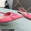 Valentino VLogo Signature Patent Leather Slingback Ballet Flats Pink
