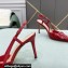 Valentino Heel 8cm VLogo Signature Patent Leather Slingback Pumps Red