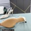 Valentino Heel 8cm VLogo Signature Patent Leather Slingback Pumps White