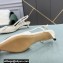 Valentino Heel 4cm VLogo Signature Patent Leather Slingback Pumps White