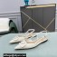 Valentino VLogo Signature Patent Leather Slingback Ballet Flats White