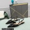 Valentino VLogo Signature Patent Leather Slingback Ballet Flats Black