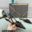 Valentino VLogo Signature Patent Leather Slingback Ballet Flats Black