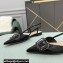 Valentino VLogo Signature Patent Leather Slingback Ballet Flats Black