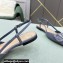 Valentino VLogo Signature Patent Leather Slingback Ballet Flats Dusty Blue