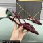 Valentino VLogo Signature Patent Leather Slingback Ballet Flats Burgundy