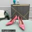 Valentino Heel 8cm VLogo Signature Calfskin Pumps Patent Pink