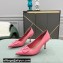 Valentino Heel 8cm VLogo Signature Calfskin Pumps Patent Pink