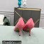 Valentino Heel 8cm VLogo Signature Calfskin Pumps Patent Pink