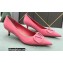Valentino Heel 4cm VLogo Signature Calfskin Pumps Patent Pink