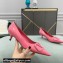 Valentino Heel 4cm VLogo Signature Calfskin Pumps Patent Pink