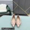 Valentino VLogo Signature Calfskin Ballet Flats Patent Nude