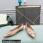Valentino VLogo Signature Calfskin Ballet Flats Patent Nude