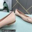 Valentino VLogo Signature Calfskin Ballet Flats Patent Nude