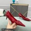 Valentino Heel 4cm VLogo Signature Calfskin Pumps Patent Red