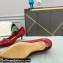 Valentino Heel 4cm VLogo Signature Calfskin Pumps Patent Red