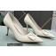 Valentino Heel 8cm VLogo Signature Calfskin Pumps Patent White