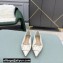 Valentino Heel 4cm VLogo Signature Calfskin Pumps Patent White