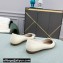 Valentino Heel 4cm VLogo Signature Calfskin Pumps Patent White
