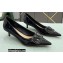 Valentino Heel 4cm VLogo Signature Calfskin Pumps Patent Black