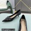 Valentino Heel 4cm VLogo Signature Calfskin Pumps Patent Black