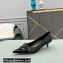 Valentino Heel 4cm VLogo Signature Calfskin Pumps Patent Black