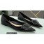 Valentino VLogo Signature Calfskin Ballet Flats Patent Black