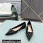 Valentino VLogo Signature Calfskin Ballet Flats Patent Black