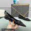 Valentino VLogo Signature Calfskin Ballet Flats Patent Black