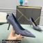 Valentino Heel 8cm VLogo Signature Calfskin Pumps Patent Dusty Blue