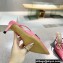 Valentino Heel 8cm VLogo Signature Patent Leather Mules Pink