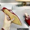 Valentino Heel 4cm VLogo Signature Patent Leather Mules Red