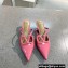 Valentino Heel 4cm VLogo Signature Patent Leather Mules Pink
