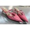 Valentino Heel 4cm VLogo Signature Patent Leather Mules Pink