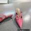 Valentino Heel 4cm VLogo Signature Patent Leather Mules Pink