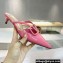 Valentino Heel 4cm VLogo Signature Patent Leather Mules Pink