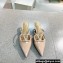 Valentino Heel 4cm VLogo Signature Patent Leather Mules Nude