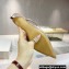 Valentino Heel 4cm Crystal VLogo Signature Calfskin Mules Nude