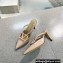 Valentino Heel 8cm VLogo Signature Patent Leather Mules Nude