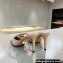 Valentino Heel 8cm VLogo Signature Patent Leather Mules Nude