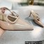 Valentino Heel 8cm VLogo Signature Patent Leather Mules Nude