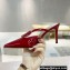 Valentino Heel 8cm VLogo Signature Patent Leather Mules Red