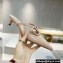 Valentino Heel 4cm VLogo Signature Patent Leather Mules Nude