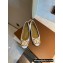 Louis Vuitton Dauphine Madeleine Ballerinas Patent White