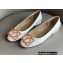 Louis Vuitton Dauphine Madeleine Ballerinas Patent White
